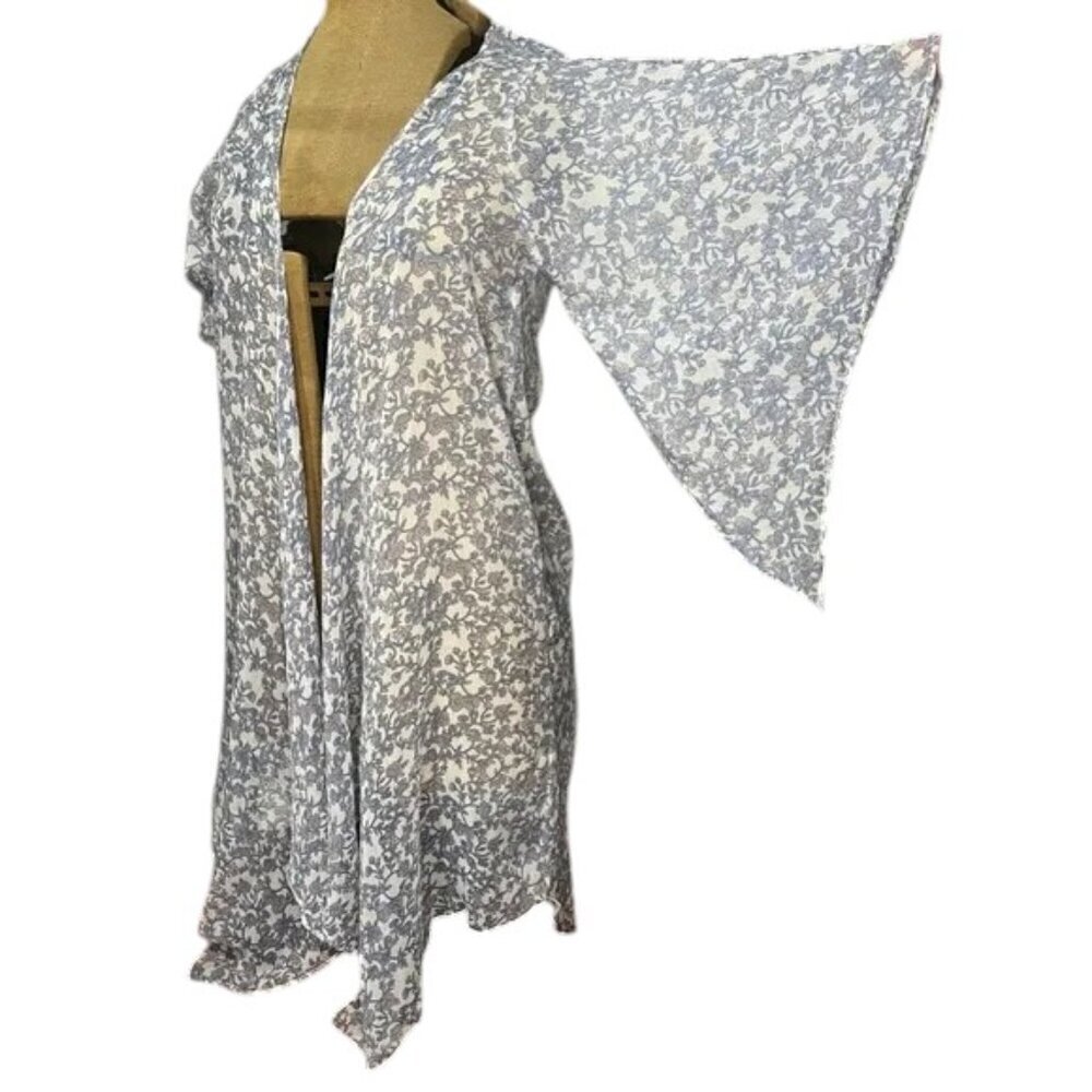 Lauren Conrad Kimono Long Floral Ruana One Size Fits Most